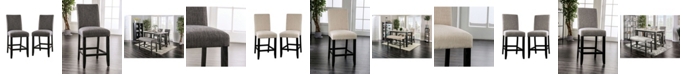 Furniture of America Robley 25" Upholstered Counter Chair (Set of 2)